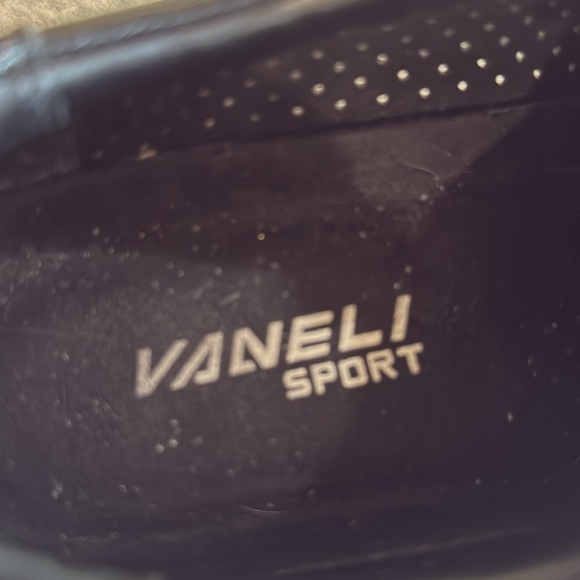Vanelli leather black tennis shoes size 7.5 - Picture 3 of 6